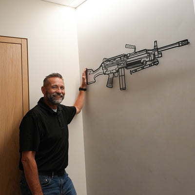 Your Custom Firearm Silhouette Metal Wall Art